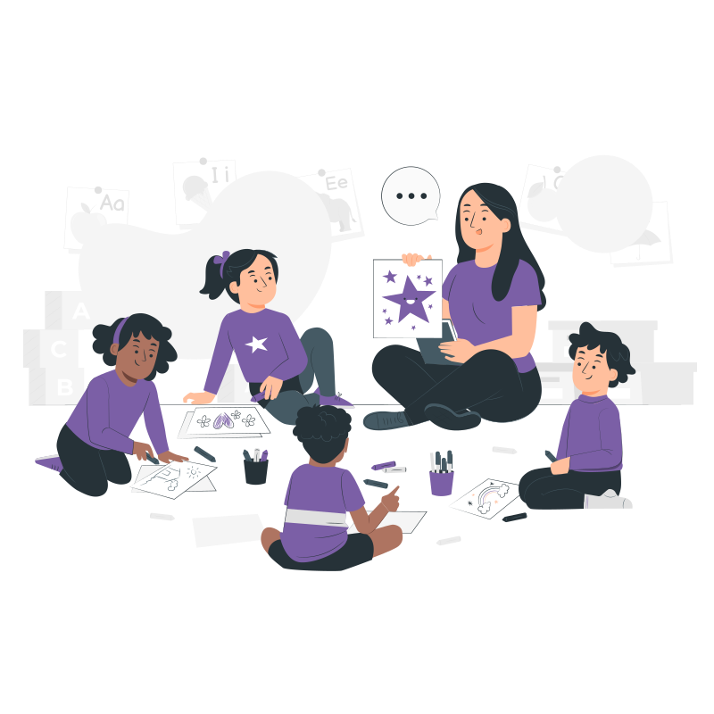 Kinderen in de opvang